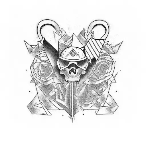 Combine Military And Graffiti Elements In A Tattoo Design