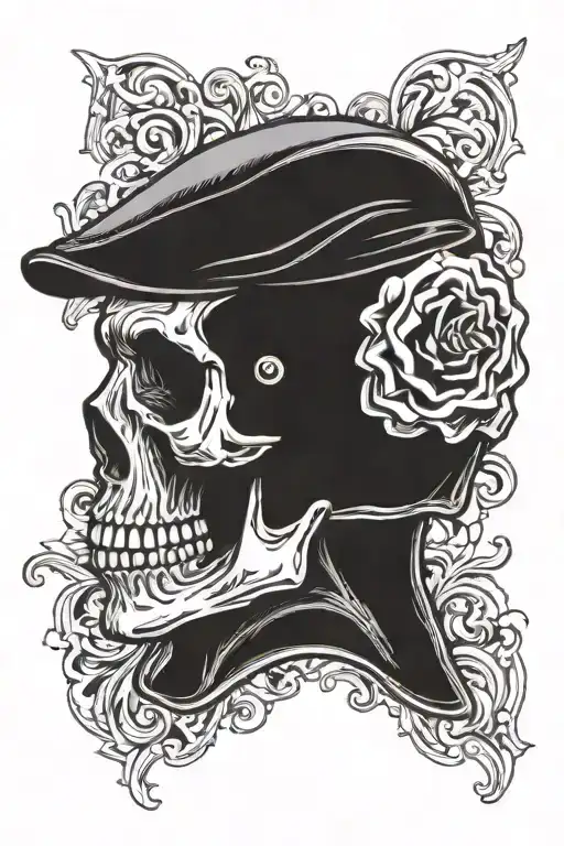 Skull Wearing A Scally Cap