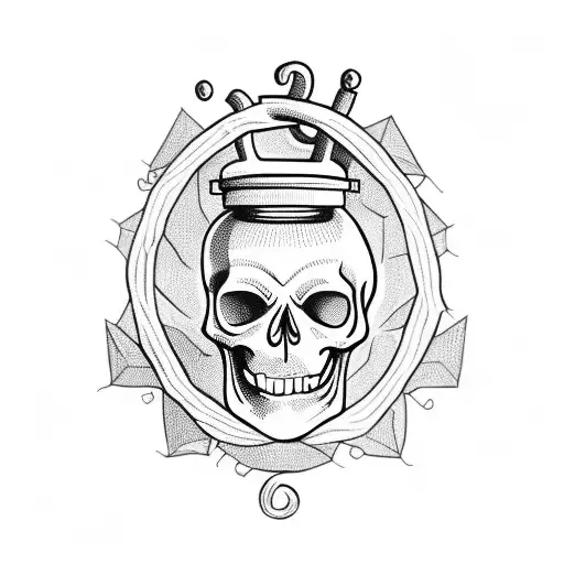 Skeleton Holding A Lantern