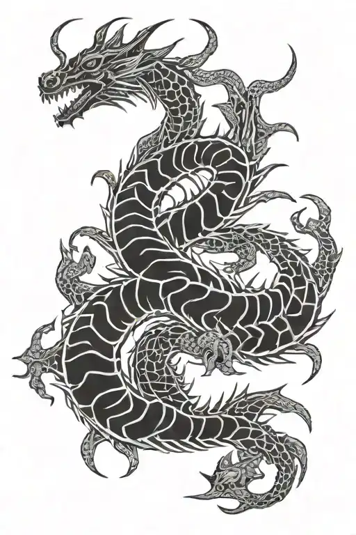 Gansta Style Scorpio With Dragon