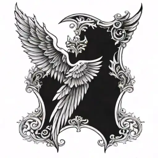 Angel Wing And Bat Wing