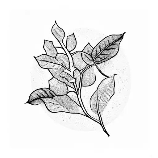 A Coffee Plant Growing Out Of A Vinyl Record