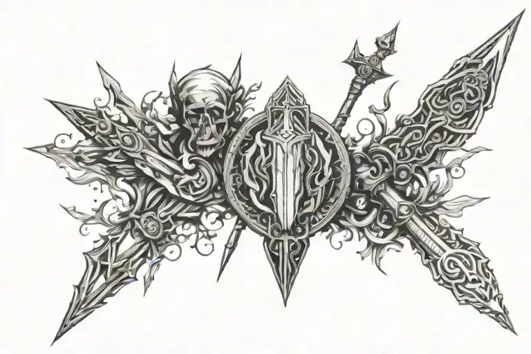 Odin And Gungnir Spear