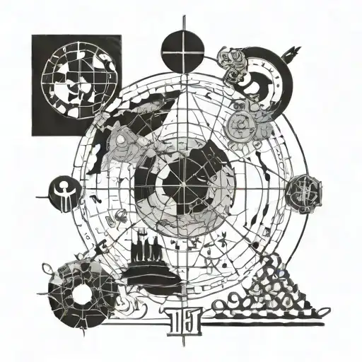 A Political Compass Chart With Various Symbols Representing Different Ideologies