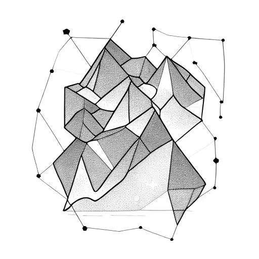 A Constellation Of Books Forming A Mountain Range