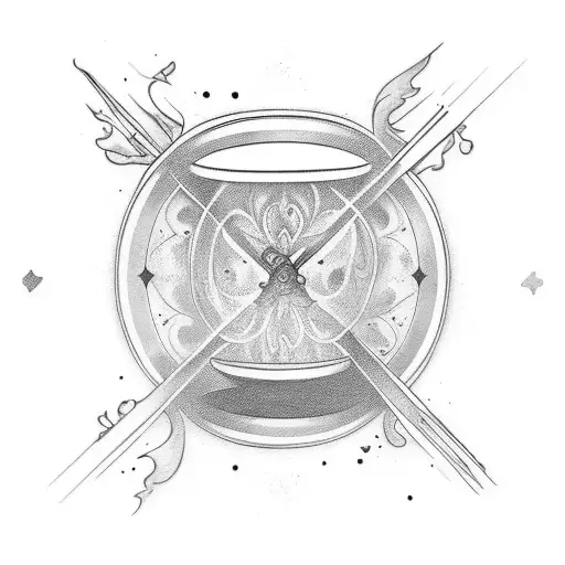 An Hourglass Filled With Smoke