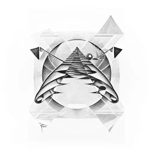 Bass Guitar Strings Forming The Iconic Pink Floyd Prism