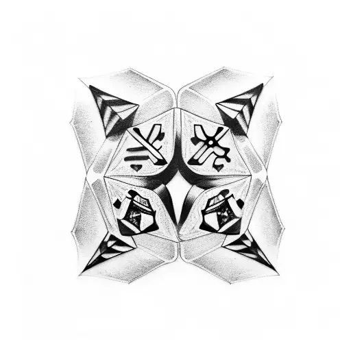 Combine A Dice And Skull Design In A Unique And Artistic Way