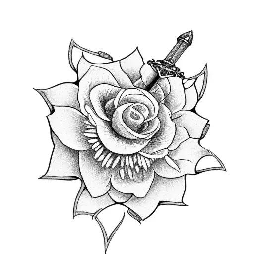 Narsil Sword With Flowers