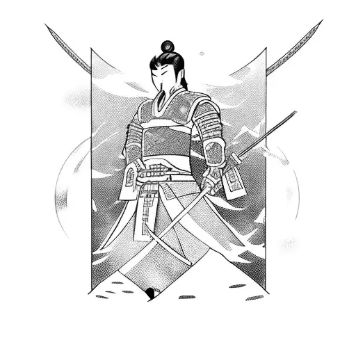 A Futuristic Samurai Wielding A Sword In A Cyberpunk Cityscape