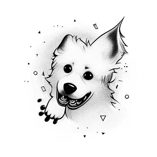 Playful Dog Chasing Its Tail