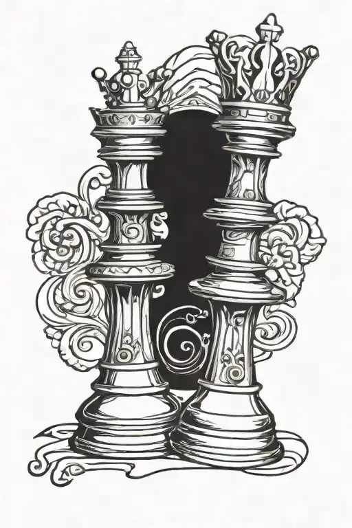 King And Queen Chess Piece