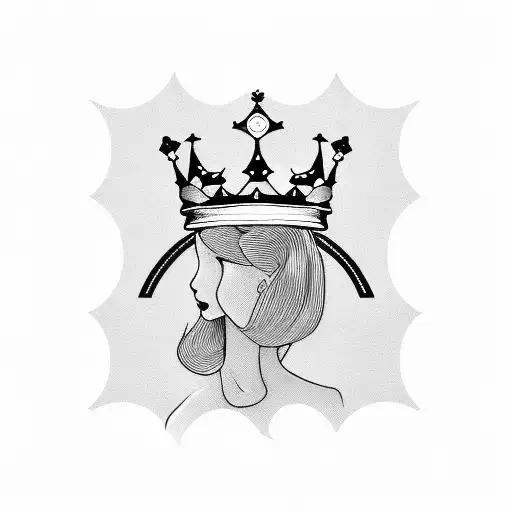 Chessboard Queen With A Crown