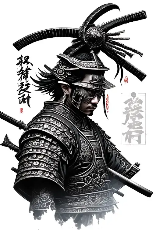 Cyberpunk Samurai Warrior