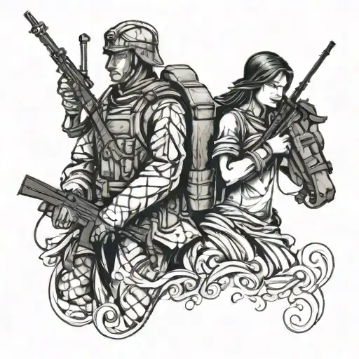 Soldier And Wife