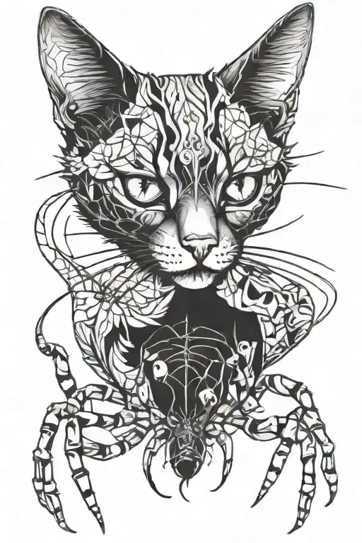 Cat And Spider