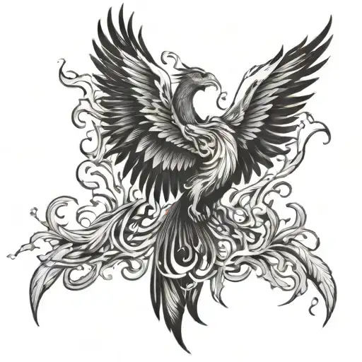 Phoenix Rising From The Ashes