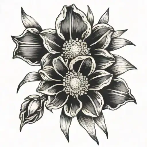 Daisy And Narcissus Flower