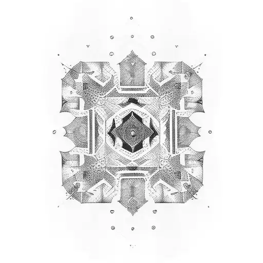 Patterned Forearm Blade Black And White