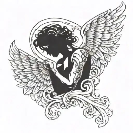 Fallen Angel Name Written
