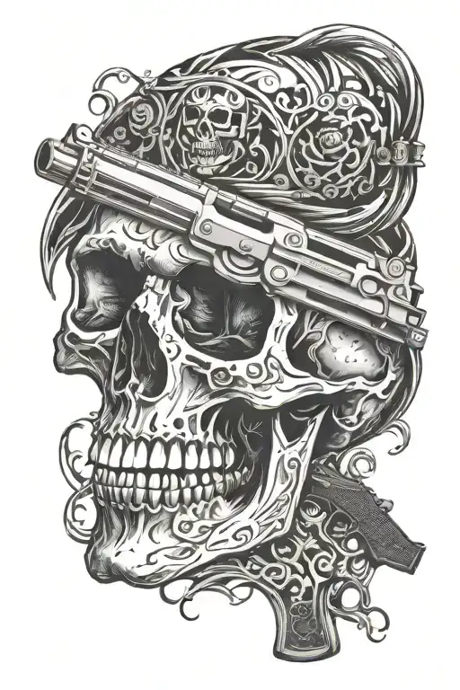 Skull And Gun