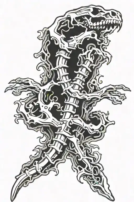 Neck Spine Bone Omega Symbol