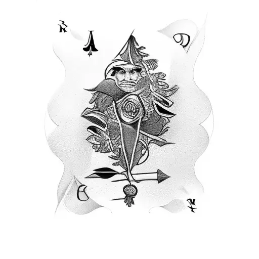 8 Of Spades Wrapped With Nature Elements