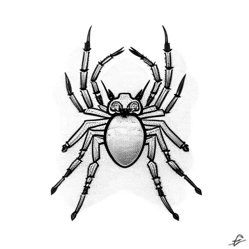 Spider With Tattoo Machine Legs