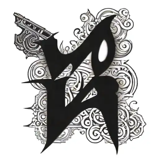 The Word 'Von' Handwritten In The Middle Of Glocks And Money