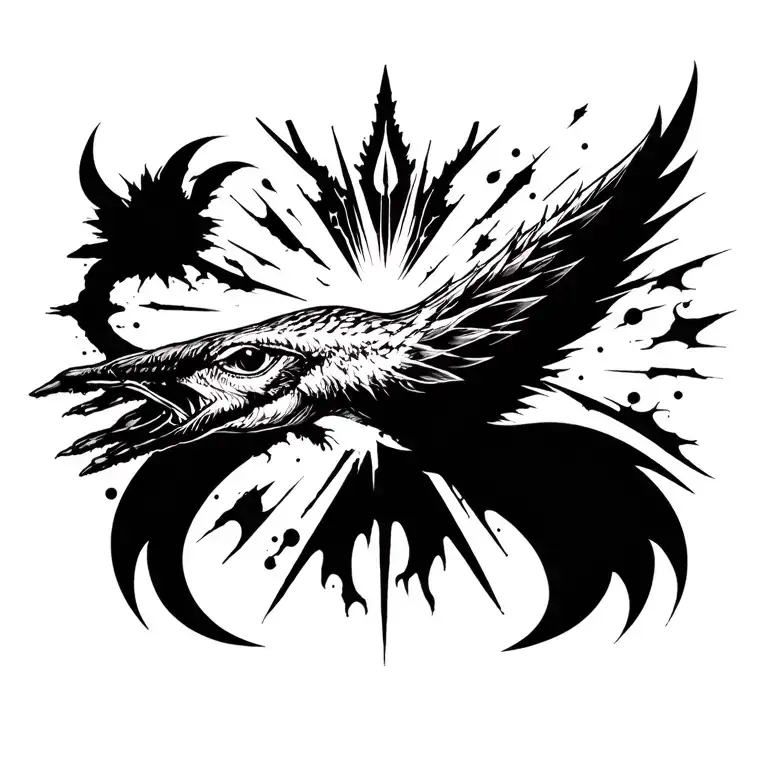 Black Works Style Tattoo Inspired By Final Destination 3