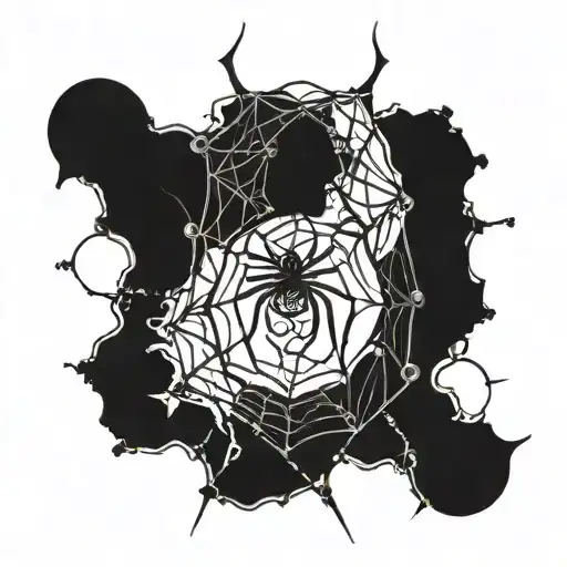 Spider And Moon Rising