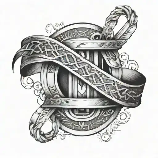 Roman Numerals With A Belt Wrapped