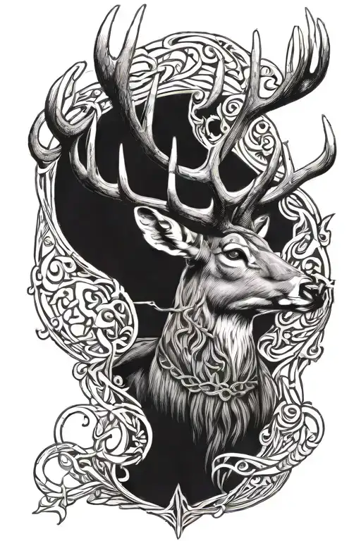 Whitetail Buck With A Bible Verse Intertwined