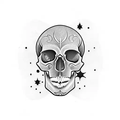 Skull With Memeto Mori