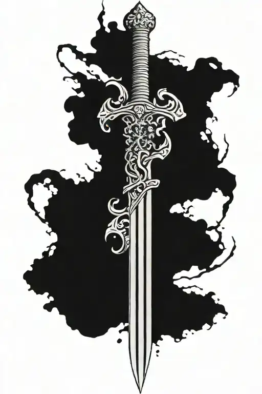Sword Symbolising Fear And Panik