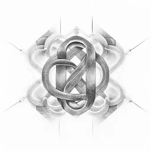 Infinity Symbol With The Name Of Hugo And The Date Of 11-11-2008