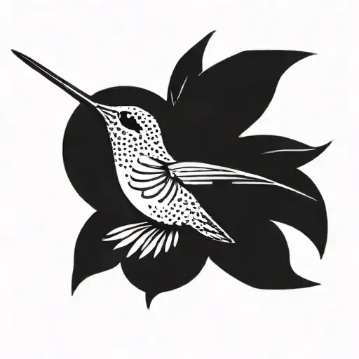 Small Hummingbird Flying