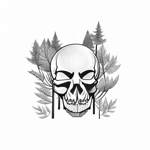 Forest With A Skull