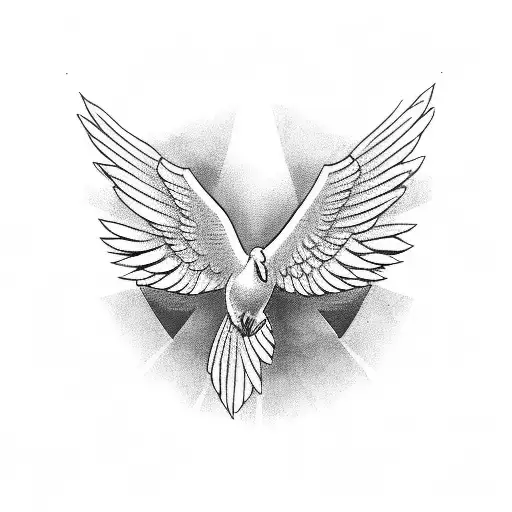 Dove Holding The Word Bracey