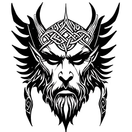 Odin Knotwork Godmask