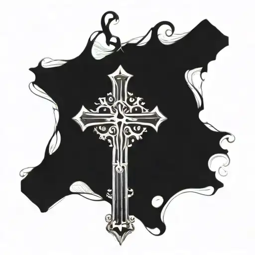 French Christian Cross Case