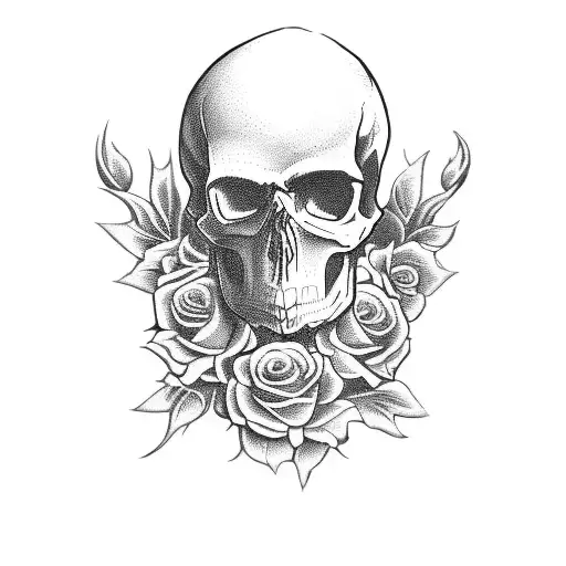 Skull And Roses