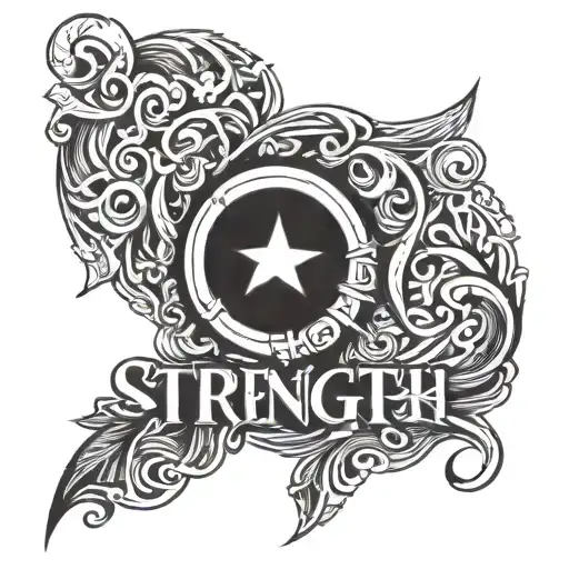 Strength And Honor Phrase Written