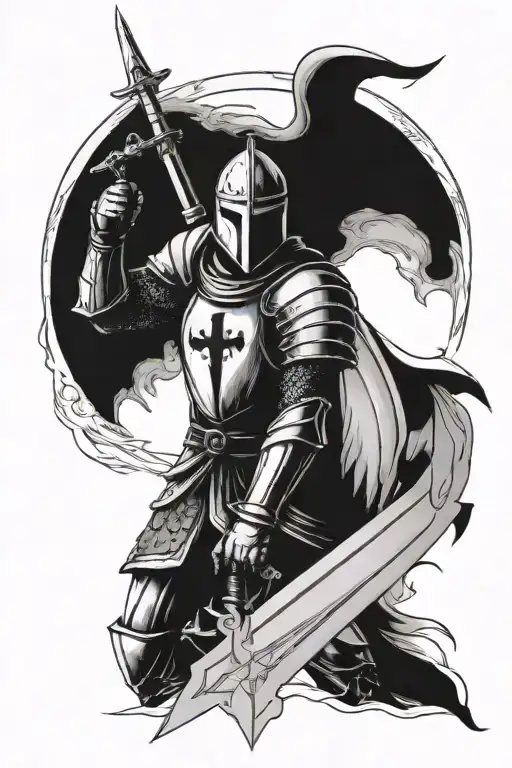 Knight Templar Knight With A Sword