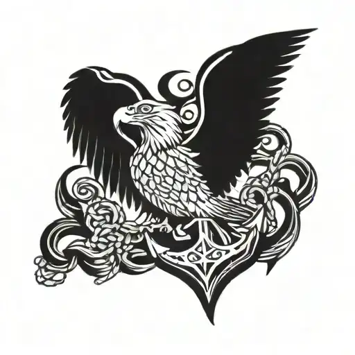 Eagle Anchor And Glovbe