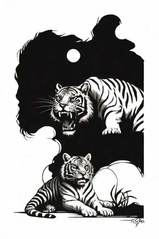 Tiger With A Date 240606