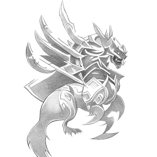 A Fierce Battle Between A Warcraft Character And A Pokemon