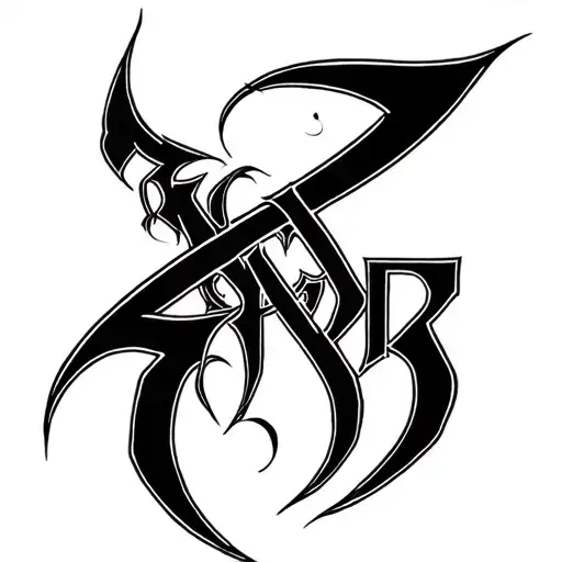 Gothic Style Hard Calligraphy Style Design
