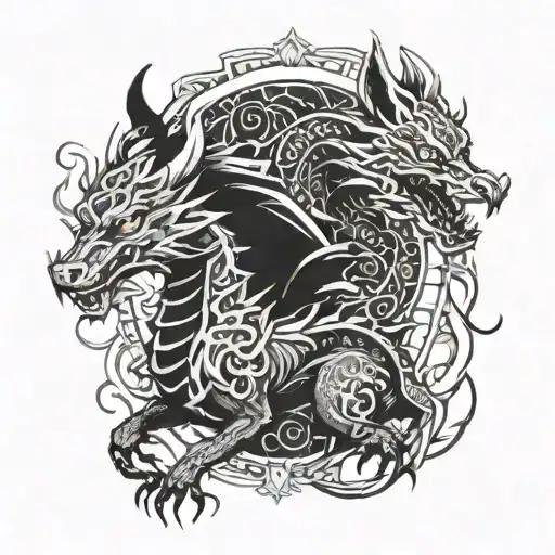 Dragon And Wolf