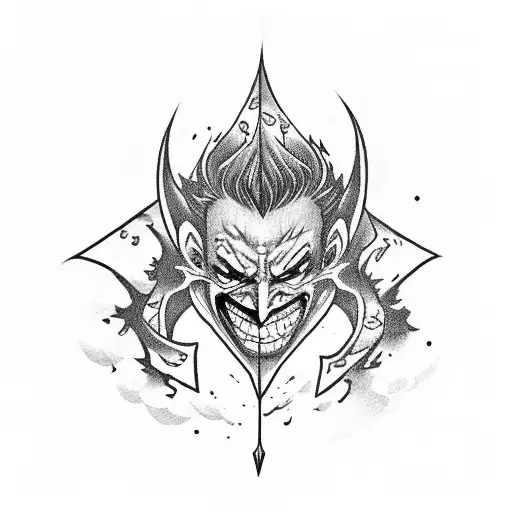 Joker Fire Force Anime Blue Highlights